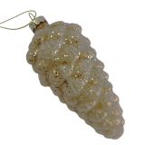 CHAMPAGNE GLASS PINECONE ORNAMENT