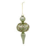 Sage Green Gold Baroque Finial