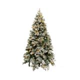 1.8M SNOWY PINE NEEDLE TREE, 915 TIPS, 200 LED