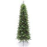 1.8M GREEN PINE SLIMLINE TREE, 998 TIPS, 130 LED