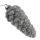 NATURAL GLASS PINECONE ORNAMENT