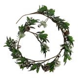 180CM SILVER BERRY GARLAND