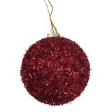 6 Pcs - 7.5cm Red Hanging Ball