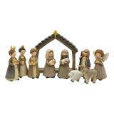 10 PIECE NATURAL NATIVITY